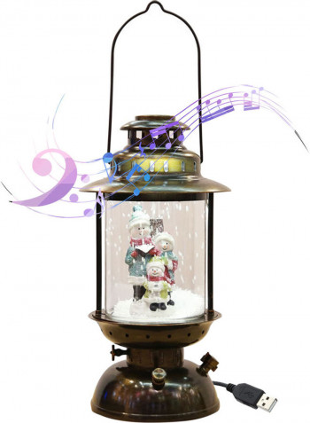 Santa Claus Christmas Musical Snow Hanging Lantern Multicolour