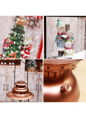 Santa Claus Christmas Musical Snow Hanging Lantern Multicolour