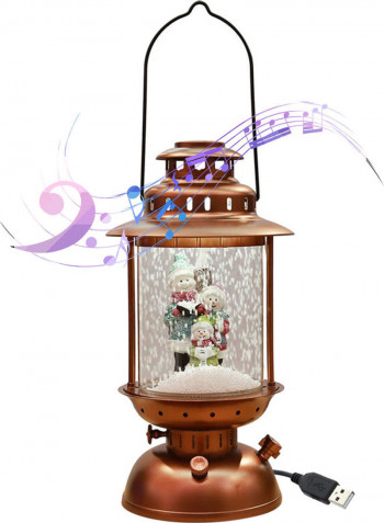 Santa Claus Christmas Musical Snow Hanging Lantern Multicolour