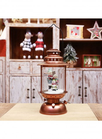 Santa Claus Christmas Musical Snow Hanging Lantern Multicolour