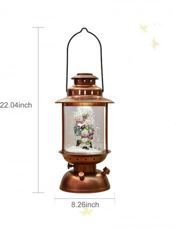 Santa Claus Christmas Musical Snow Hanging Lantern Multicolour