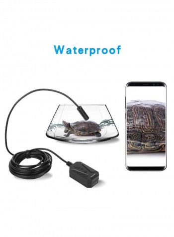 Waterproof Wireless Hand-Held Endoscope Borescope Inspection Camera With Adjustable LEDs And Wire