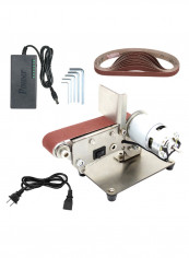 DIY Folding Sand Belt Electric Machine Kit Silver/Brown