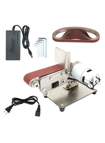 DIY Folding Sand Belt Electric Machine Kit Silver/Brown