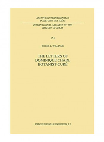 The Letters Of Dominique Chaix, Botanist-Curé Paperback