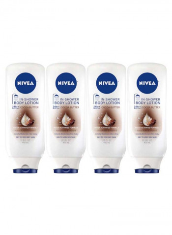 4-Piece In-Shower Body Lotion Set 1600ml