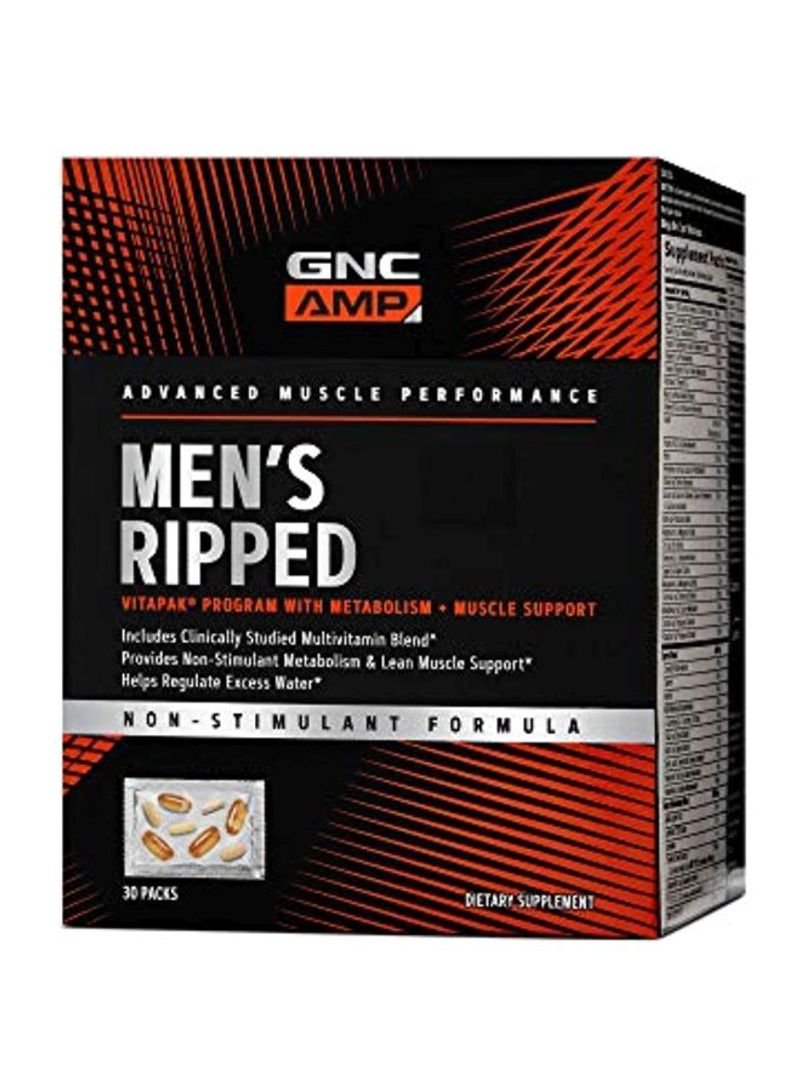 Pack Of 30 Ripped Muscular Support Dietary Supplement