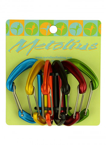 6-Piece FS Mini Carabiner 15.24x15.24x15.24inch