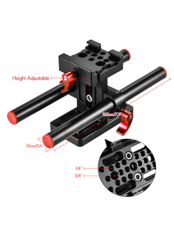 Camera Cage Kit For Sony A6500 Black/Red
