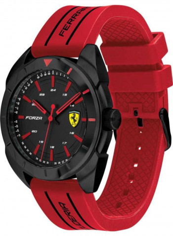 Men's Water Resistant Silicone Analog Watch 830544