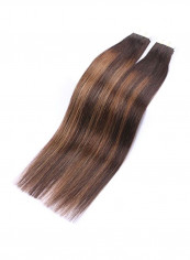 20-Piece Straight And Long Hair Extension Set Brown/Gold Brown 20inch