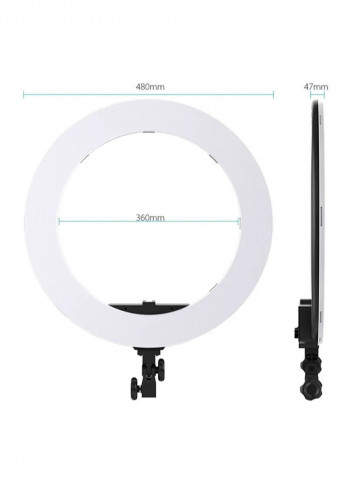 LED Video Ring Light Black/White