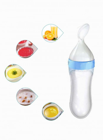 Baby's Silicone Squeezer Spoon Feeding Bottle