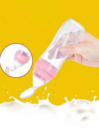 Baby's Silicone Squeezer Spoon Feeding Bottle
