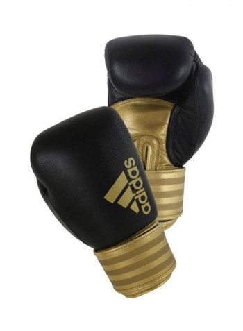 Pair Of Hybrid 200 Boxing Gloves - Black/Gold 46-55kg