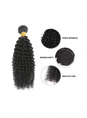 3-Piece Brazilian Curly Hair Extension Set Black reviews 3-Piece Brazilian Curly Hair Extension Set Black