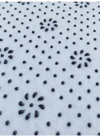 Printed Round Floor Mat Multicolour 100x100cm