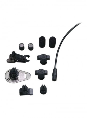 Subminiature Omnidirectional Condenser Lavalier Microphone AT899CH Black/Silver