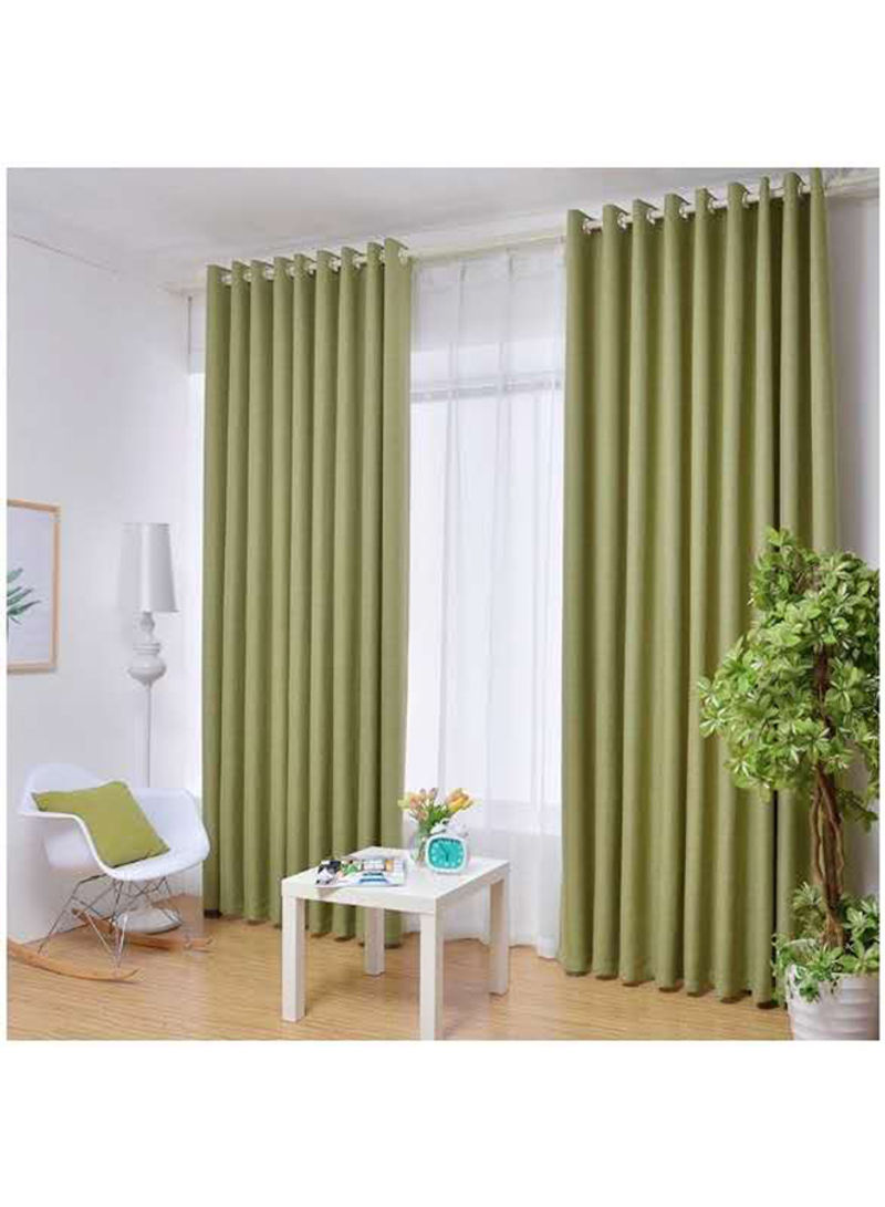 Full Blackout Curtains For Bedroom Green 300x270cm