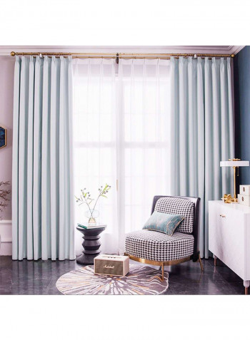 Full Blackout Curtains For Bedroom Grey 300x270cm