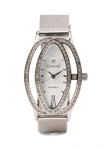 Women's Water Resistant Stainless Steel Analog Wrist Watch