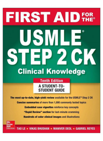 First Aid For The USMLE Step 2 CK Paperback English by Tao Le - 5-Nov-18