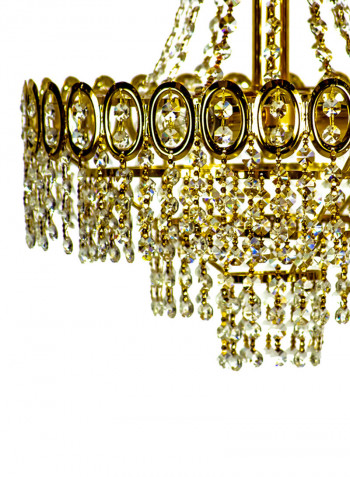 Decorative Chandelier Gold/Clear 40x55centimeter
