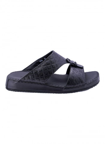 Slip On Arabic Sandals Black
