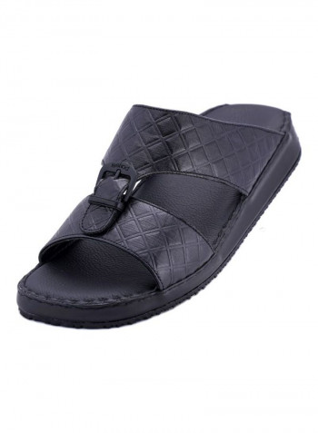 Slip On Arabic Sandals Black