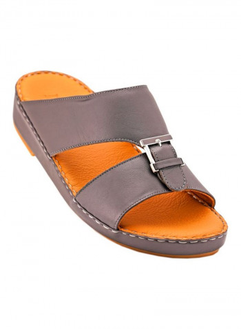 Slip On Arabic Sandals Dark Grey