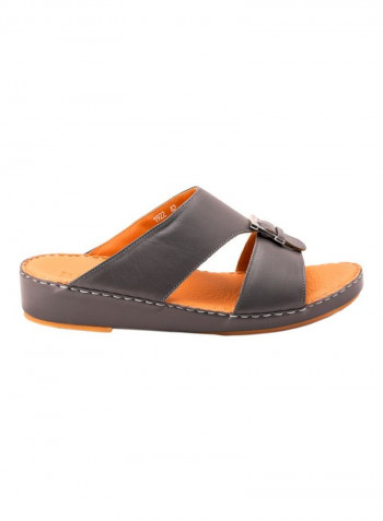 Slip On Arabic Sandals Dark Grey