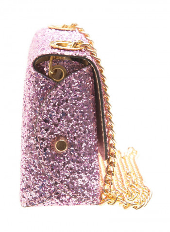 Glitter Shoulder Bag Purple
