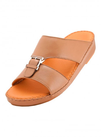 Slip On Arabic Sandals Light Brown