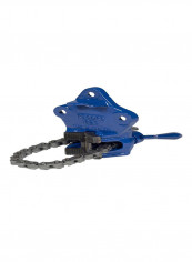 Record Chain Pipe Vise, T182C, 1/4 to 4 Inch Blue/Grey