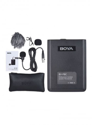 Cardioid Lavalier Condenser Microphone D52451 Black/Grey