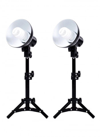 2-Piece Photography Fluorescent Lamp Light White