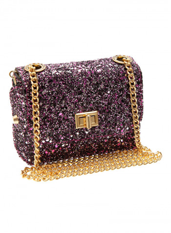 Glitter Shoulder Bag Pink