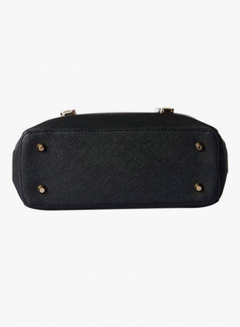 Polyester Blend Shoulder Bag Black
