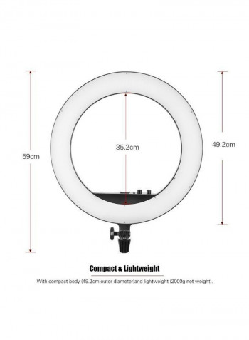 Ring LED Video Light Black/White