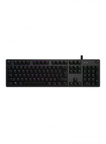 G512 CARBON LIGHTSYNC RGB Mechanical Gaming Keyboard with GX Brown switches Tactile Black