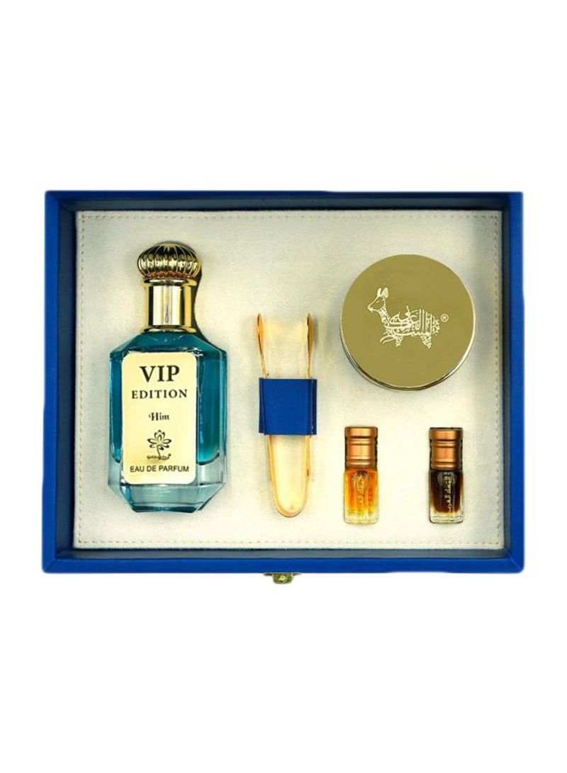 VIP Edition Gift Set Momayaz Perfume 100 ml, Momayaz Dhukhoon 60 gram, Concentrated Oil 3ml
