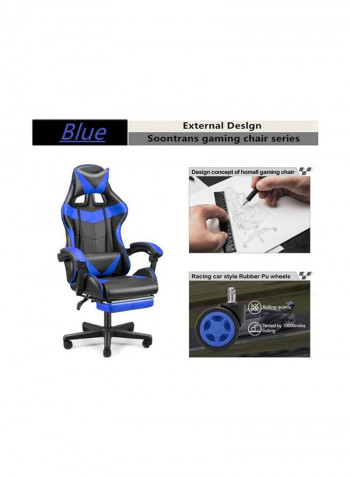 Office Gaming Chair Black/Blue 83 x 33 x 58cm