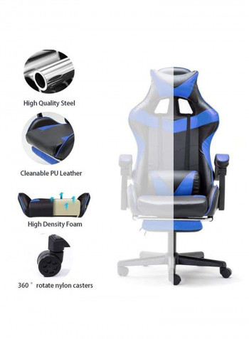Office Gaming Chair Black/Blue 83 x 33 x 58cm