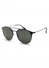UV Protected Double Bridge Round Sunglasses - Lens Size: 52 mm