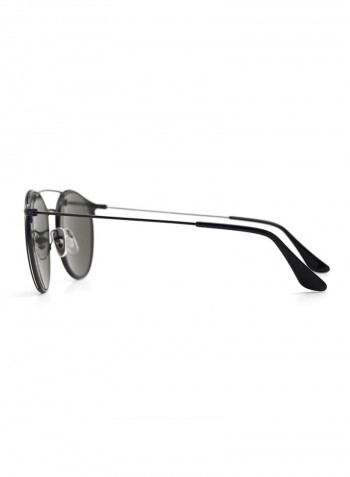 UV Protected Double Bridge Round Sunglasses - Lens Size: 52 mm