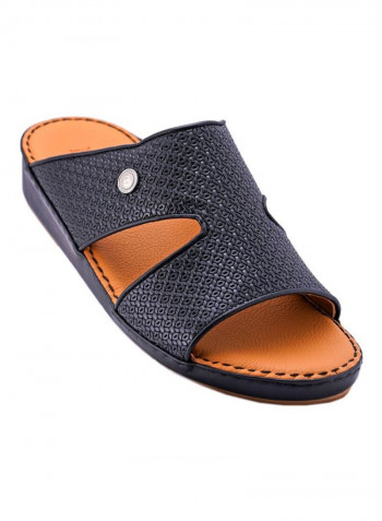 Slip On Arabic Sandals Black