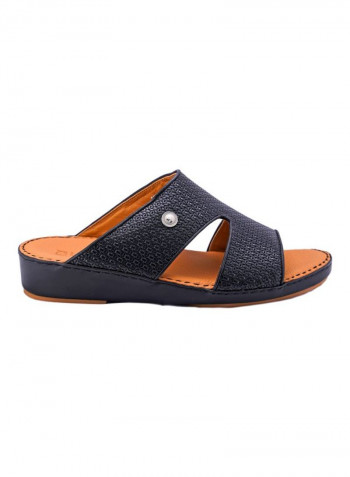 Slip On Arabic Sandals Black