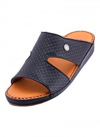Slip On Arabic Sandals Black