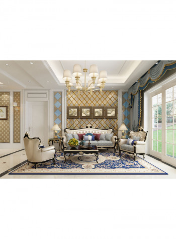 4 Panels Golden Sand Patterns 3D Wall Art Gold/Brown 8.82kg
