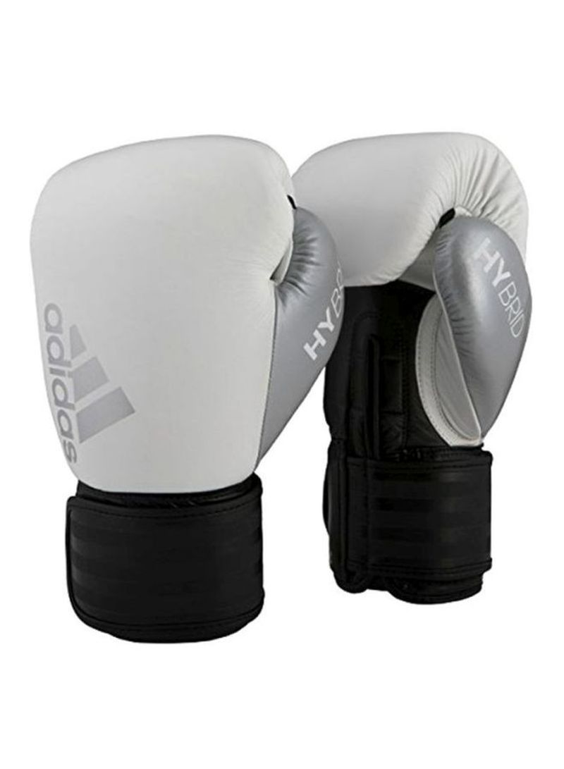 Pair Of Hybrid 200 Boxing Gloves - White/Black/Slv 73-82kg